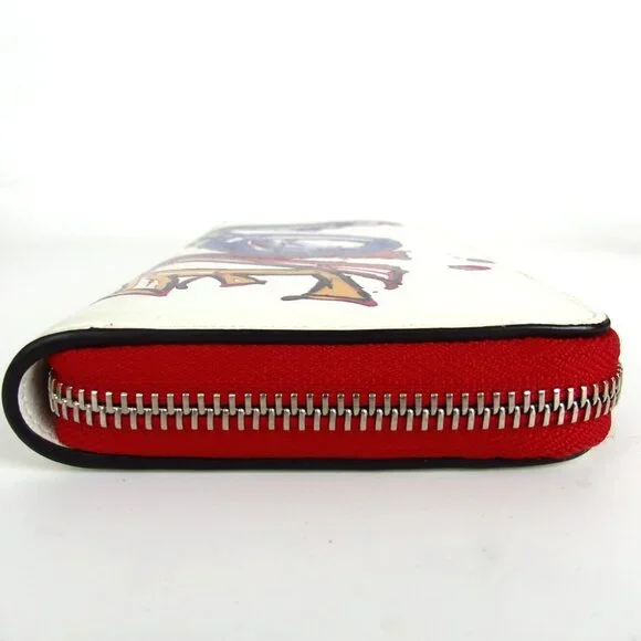 Authentic Christian Louboutin PANETTONE PARIS LOVE Zip Around purse PVC [Used] - Picture 4 of 16